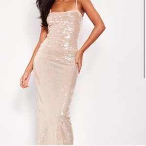 Pretty Little Thing Tall Sequins Dress